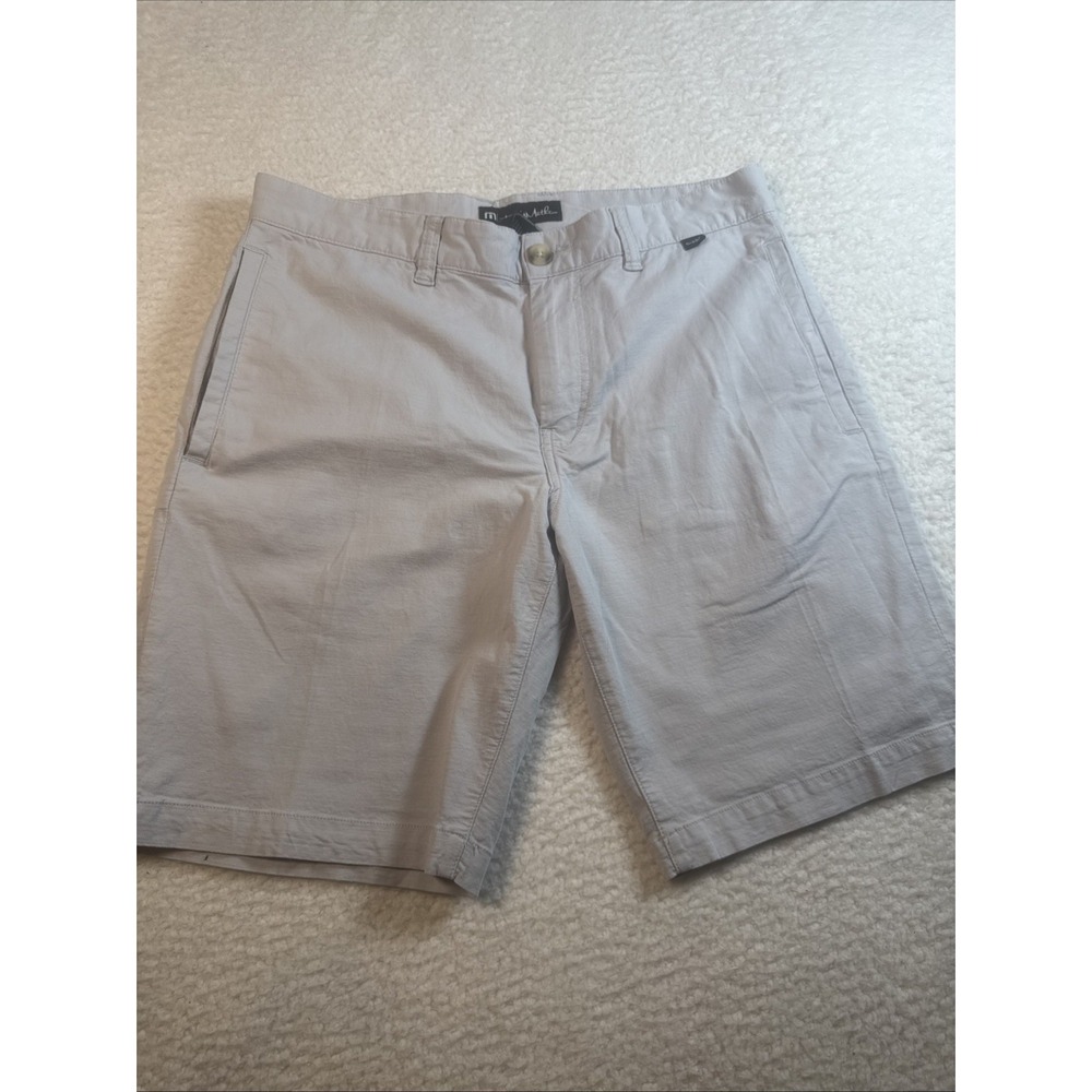 Travis Mathew Shorts Men's‎ 32* Grey Stretch Flat Front